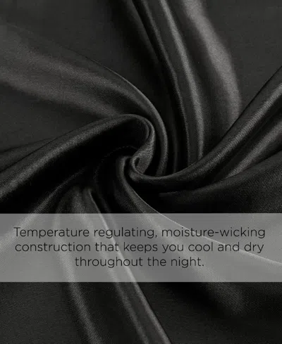 Juicy Couture Satin 4 Piece Sheet Set, King In Black