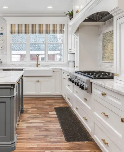 Chef Gear Marni Fatigue-resistant Kitchen Mat, 17.5" X 60" In Gray