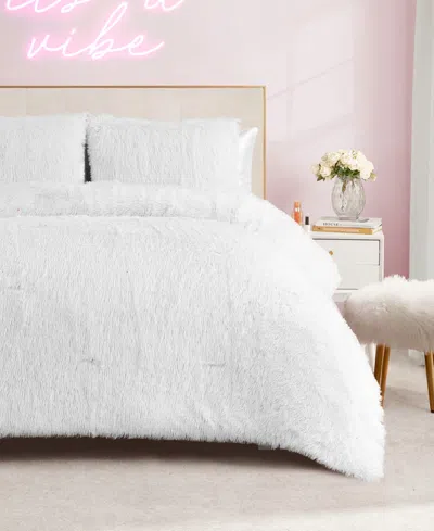 Juicy Couture Shaggy Faux Fur 2-pc. Comforter Set, Twin/twin Xl In White
