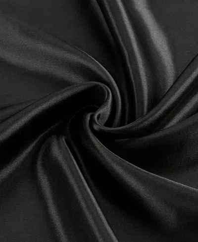 Juicy Couture 3 Piece Satin Sheet Set, Twin Xl In Black