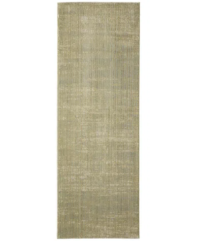 Feizy Deja 39pjf 2'6"x7'3" Runner Area Rug In Green