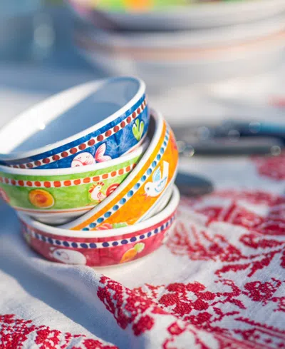 Vietri Melamine Campagna Olive Oil Bowl In Orange