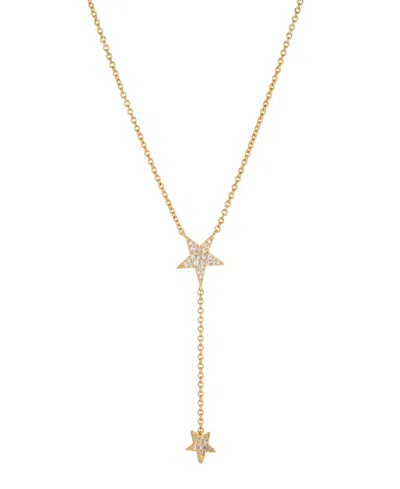Ajoa Ava Nadri Star Pendant Y Necklace In 18k Gold Plated Brass In Gold