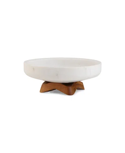 Nambe Chevron Fruit Or Centerpiece Bowl In Multi