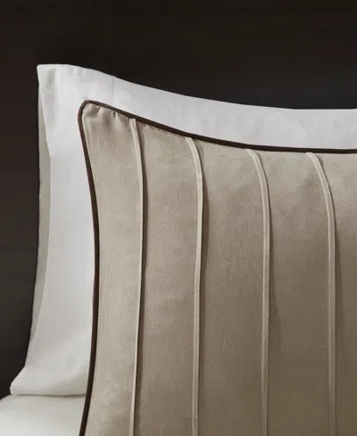 Madison Park Dune Faux-suede 7-pc. Comforter Set, Full In Sand