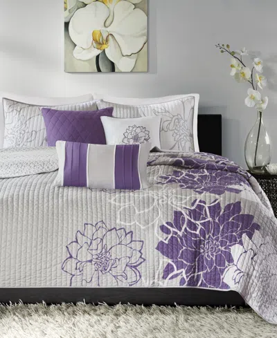 Madison Park Lola Reversible 6-pc. Quilt Set, Full/queen