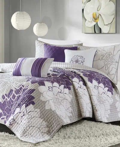 Madison Park Lola Reversible 6-pc. Quilt Set, King/california King