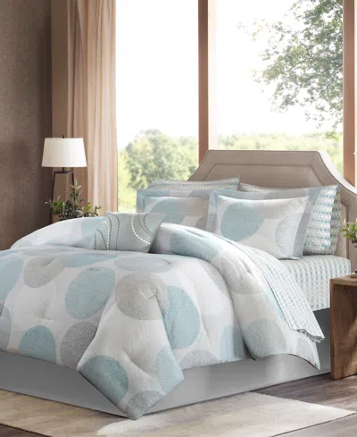 Madison Park Essentials Knowles 9-pc.comforter Set, California King In Blue