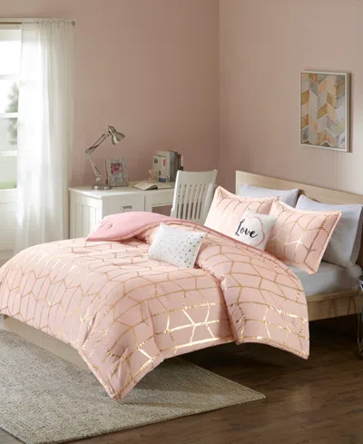 Intelligent Design Raina Metallic 4-pc. Comforter Set, Twin/twin Xl