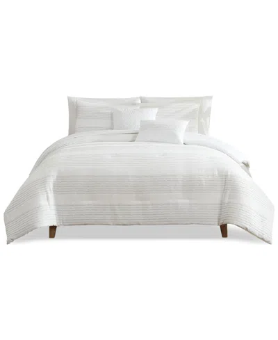 Hallmart Collectibles Silverstone 9-pc. Comforter Set, King, Exclusively At Macy's In White
