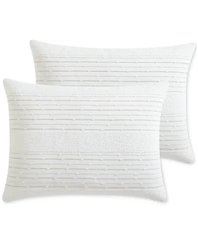 Hallmart Collectibles Silverstone 9-pc. Comforter Set, King, Exclusively At Macy's In White