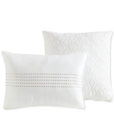 Hallmart Collectibles Silverstone 9-pc. Comforter Set, King, Exclusively At Macy's In White