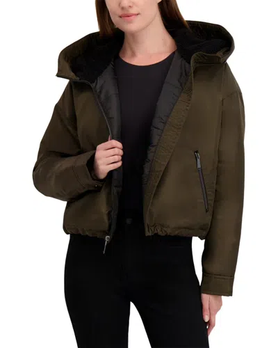 Laundry By Shelli Segal Heavy Windproof Jacket In Green