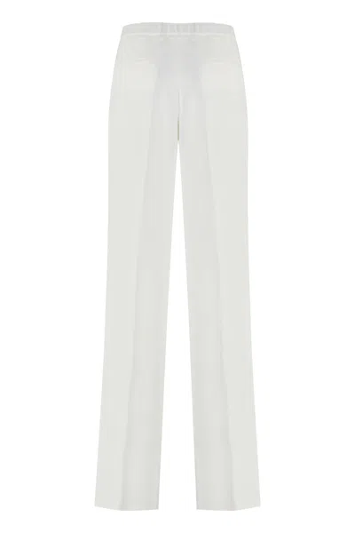 Fabiana Filippi Viscose Trousers In White