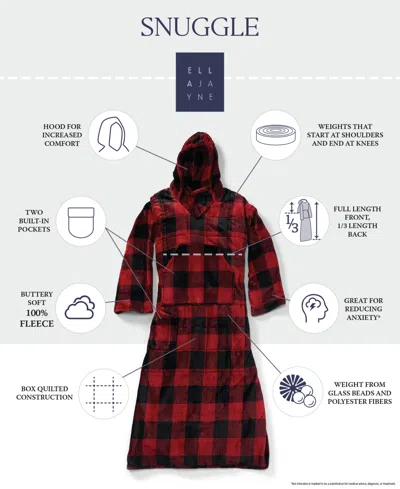 Ella Jayne Wearable Weighted Snuggle Blanket, 50" X 75"