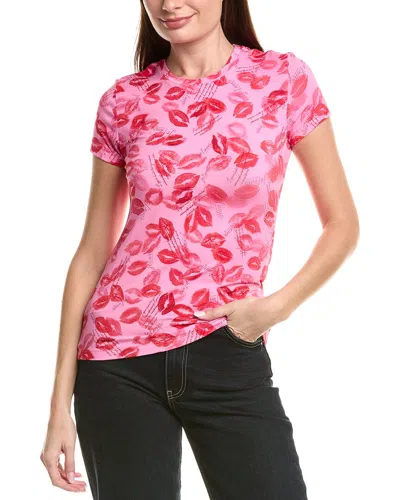 L'agence Ressi V Kiss T-shirt In Pink