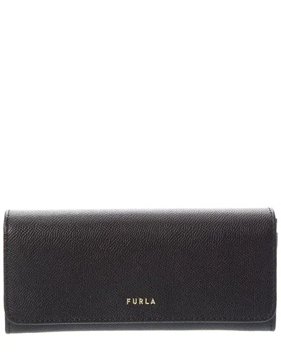 Furla Classic Leather Bifold Wallet In Black
