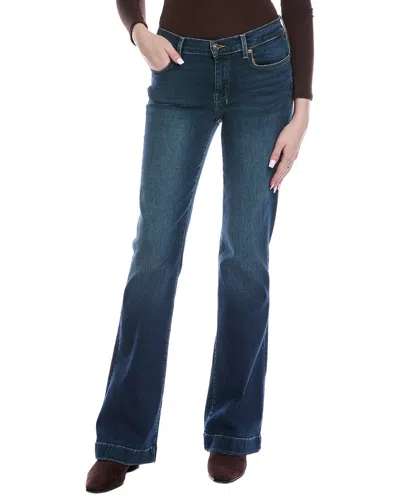 7 For All Mankind Dojo Freesia Kick Flare Jean In Blue