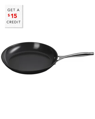 Le Creuset Essential 12in Non-stick Ceramic Round Fry Pan With $15 Credit In Black