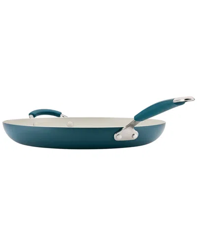 Rachael Ray 14in Cucina Ceramic Nonstick Frying Pan In Blue