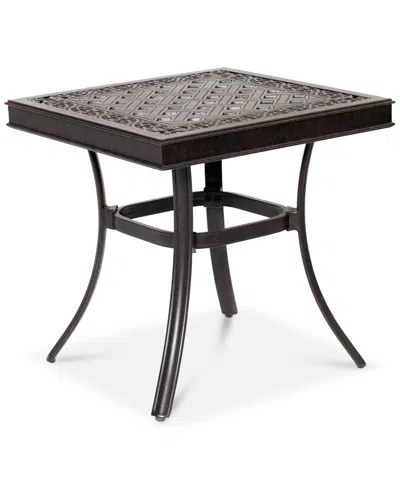 Agio St Croix Cast Aluminum 22" Outdoor End Table, Created For Macy's In Transparent
