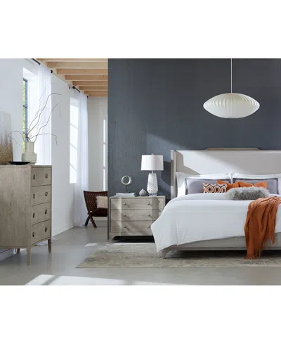 Bernhardt Albion Bedroom 3pc Set (queen Bed, Chest, Nightstand) In Transparent