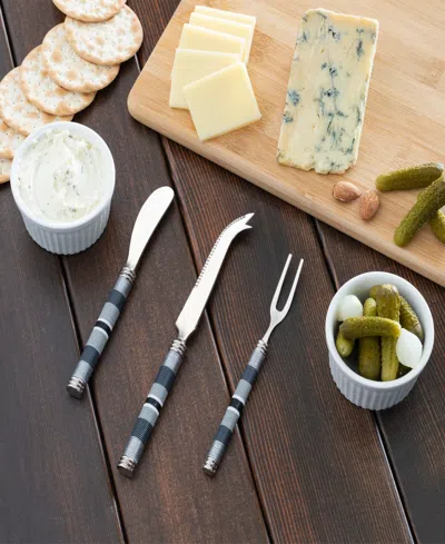 French Home Jubilee Cheese Knife, Spreader And Fork Set