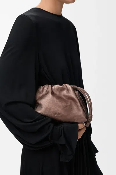 Loewe Mini Flamenco Shoulder Bag In Brown