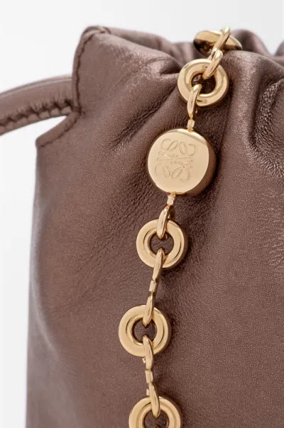 Loewe Mini Flamenco Shoulder Bag In Brown