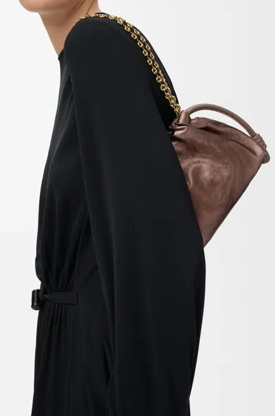 Loewe Mini Flamenco Shoulder Bag In Brown