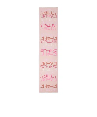 Loewe Rectangular Scarf In Pink