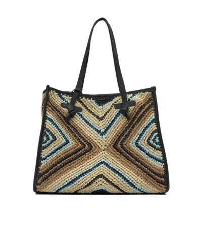 Gianni Chiarini Woven Shoulder Bags Featuring Dual Handles In Pattern