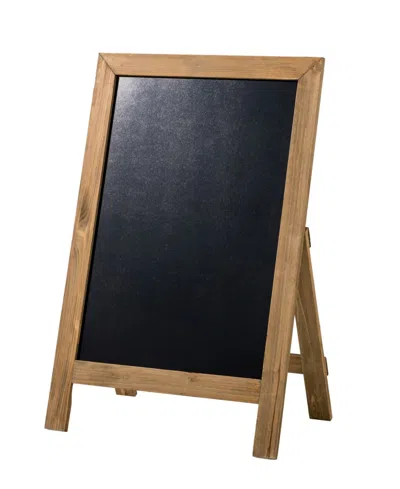 Glitzhome Farmhouse Wood Chalkboard Hanging Or Standing Decor In Multi