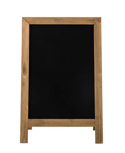 Glitzhome Farmhouse Wood Chalkboard Hanging Or Standing Decor In Multi