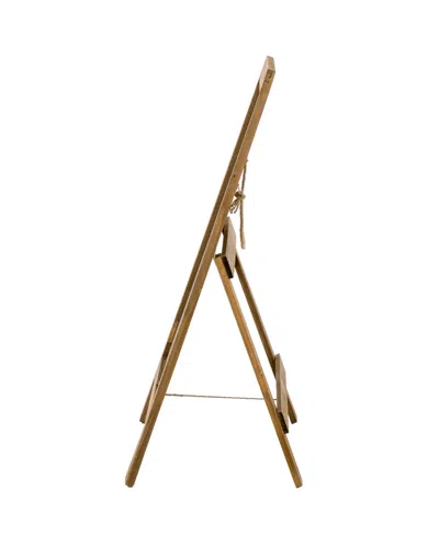 Glitzhome Farmhouse Wood Chalkboard Hanging Or Standing Decor In Multi