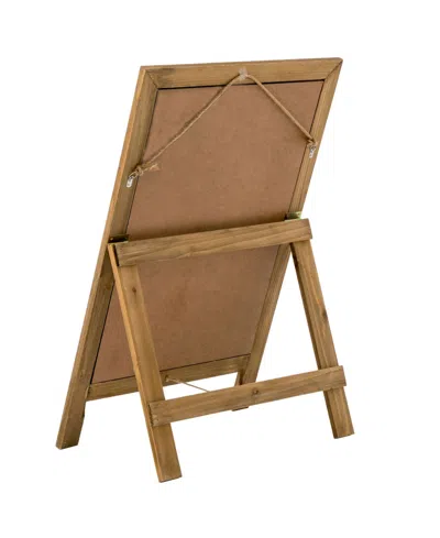 Glitzhome Farmhouse Wood Chalkboard Hanging Or Standing Decor In Multi