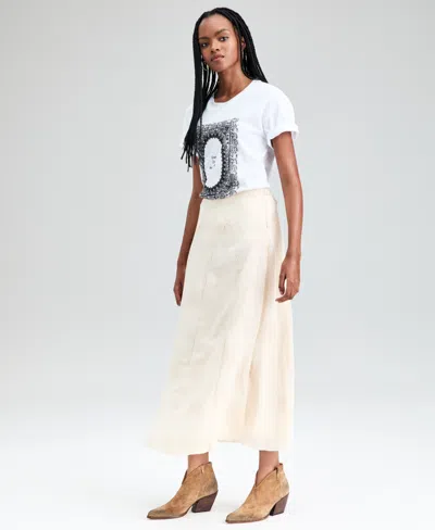 And Now This Petite Embroidered Maxi Skirt, Macy's Exclusive In White