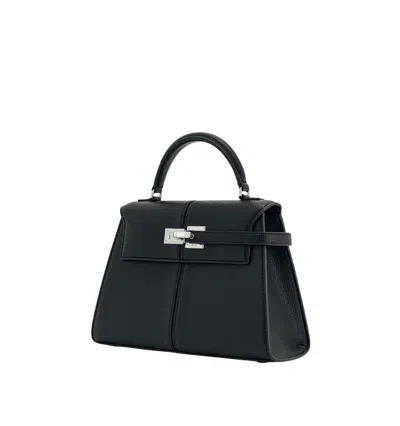Jw Pei Elise Faux Leather Top Handle Bag In Black