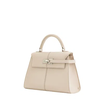 Jw Pei Elise Faux Leather Top Handle Bag In Neutral