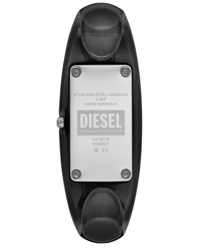 Diesel Women's Wonder-d Quartz Two-hand Black Nylon Watch, 24mm In Black