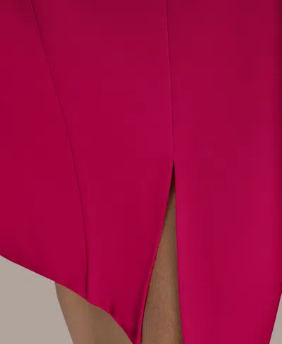 Donna Karan Laguna Scuba Midi Sheath Dress In Purple