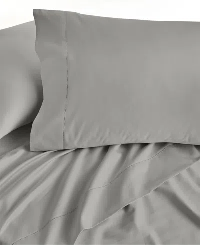 Charter Club Solid 550 Thread Count 100% Cotton 4-pc. Sheet Set, Queen, Exclusively At Macy's In Gray