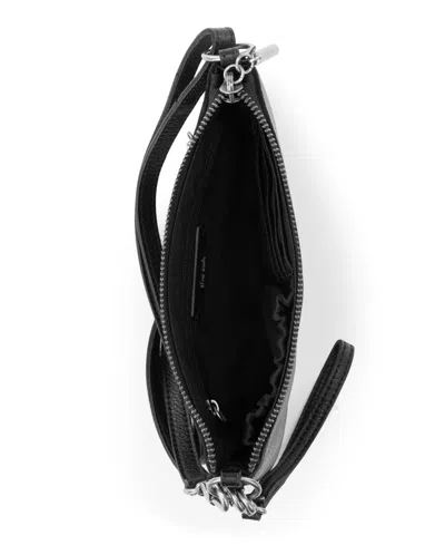 The Sak Vita Leather Zip Top Wristlet In Black