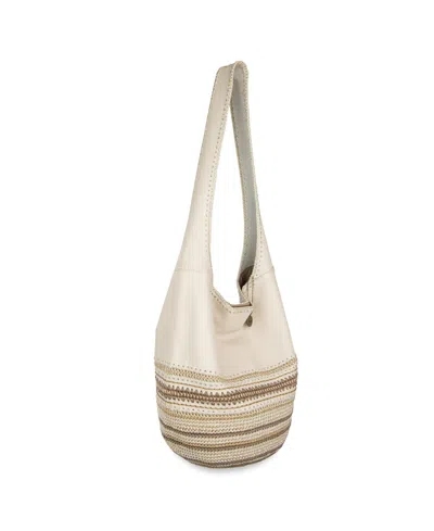 The Sak 120 Leather Small Hobo Bag In Neutral