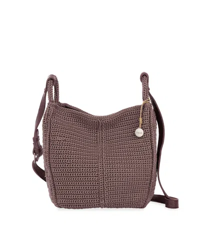 The Sak Los Feliz Crochet Small Crossbody Bag In Brown