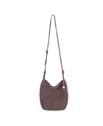 The Sak Los Feliz Crochet Small Crossbody Bag In Brown