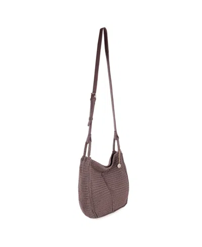 The Sak Los Feliz Crochet Small Crossbody Bag In Brown
