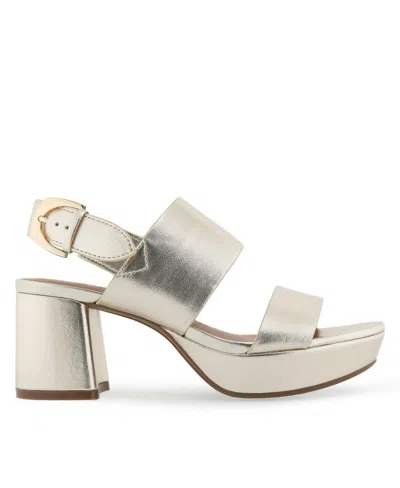 Aerosoles Camilia Platform Sandal In Gold