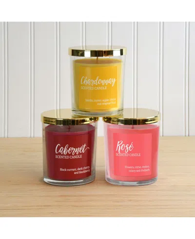 Jh Specialties Inc/lumabase Lumabase Scented Candles- Wine Collection- Set Of 3