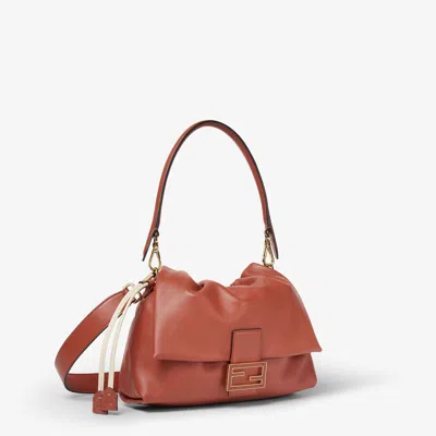 Fendi Women Mamma Baguette Leather Shoulder Bag In Pattern